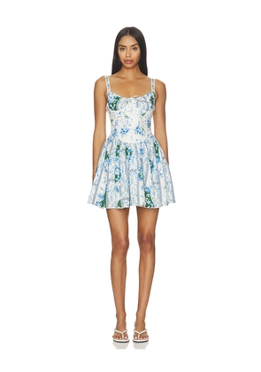 Agua Bendita Spring Ivy Dress in Blue. Size L. Also in S, M.