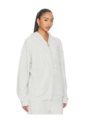 Boys Lie No Grey Area Thermal Harley Zip Up in Grey. Size M/L. Also in XS/S, XL/XXL.