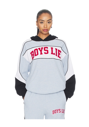 Boys Lie Good Sport Thermal Racer Hoodie in Blue. Size M/L. Also in XL/XXL, XS/S.