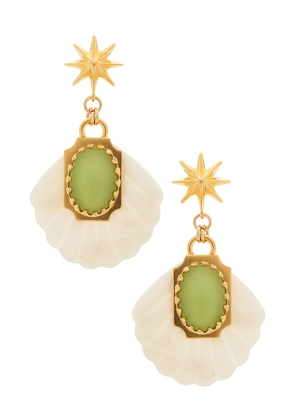 Brinker + Eliza Aperitivo Earrings in Green.