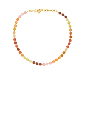 Brinker + Eliza Summer Skies Necklace in Orange.