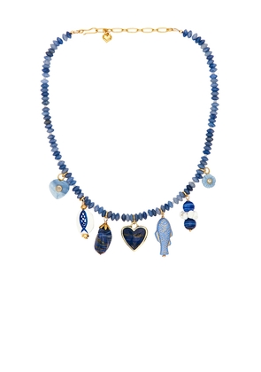 Brinker + Eliza Mantoloking Necklace in Blue.