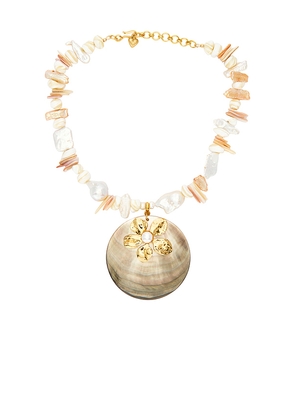 Brinker + Eliza Emme Necklace in White.