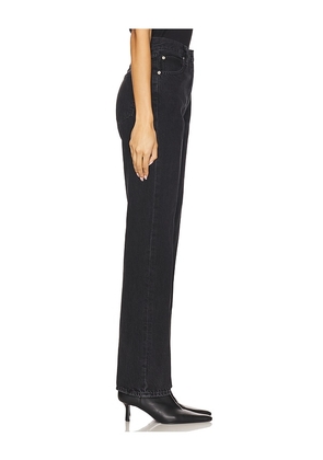 FRAME Vertical Straight Leg Jeans in Black. Size 28. Also in 30, 32.