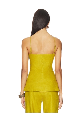 FAITHFULL Ostano Top in Olive. Size S. Also in XS, M.