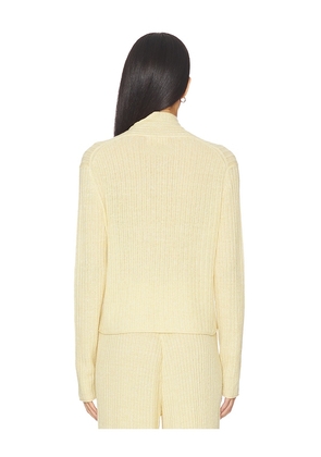 Guest In Residence Rib Stealth Cardigan in Lemon. Size S. Also in XS.