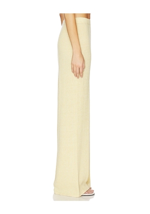Guest In Residence Rib Everywear Pant in Lemon. Size L. Also in S, XS, M.