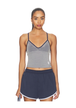 Free People x FP Movement Perfectly Plated Plunge Cami Top in Navy. Size M/L. Also in XS/S.