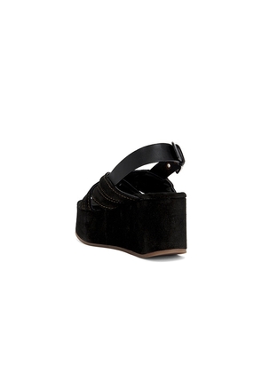 Free People Beach Party Platform Sandal in Black. Size 10. Also in 6, 6.5, 7, 7.5, 8, 8.5, 9, 9.5, 11.