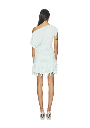 Free People Daybreak Mini Dress in Baby Blue. Size L. Also in XS, S, M, XL.