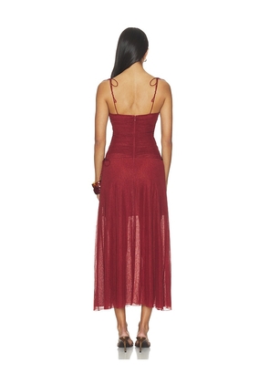 Free People Pearl Drift Maxi Dress in Red. Size L. Also in XS, S, M, XL.