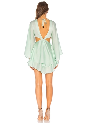 Michael Costello x REVOLVE Allete Dress in Mint. Size M. Also in XS, S, L, XL.