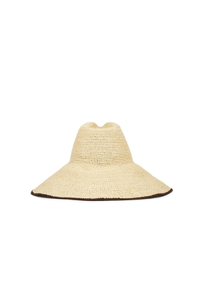 Janessa Leone Waverly Hat in Neutral. Size L. Also in S.
