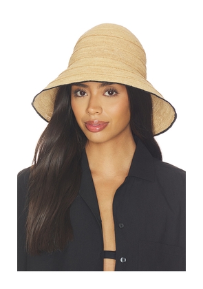 Janessa Leone Teagan Bucket Hat in Neutral. Size L. Also in M, S.