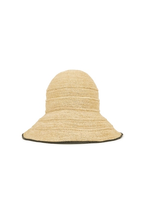 Janessa Leone Teagan Bucket Hat in Neutral. Size L. Also in S, M.