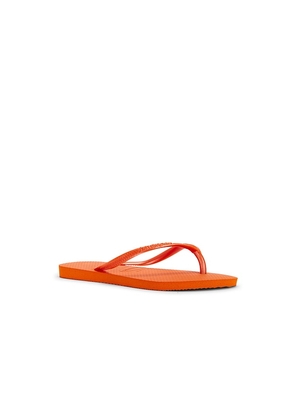 Havaianas Slim Sandal in Orange. Size 35/36. Also in 39/40, 41/42.