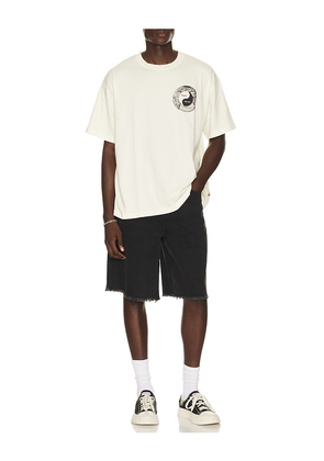 Honor The Gift Breathe in Breathe Out Short Sleeve T-shirt in White. Size L. Also in S, M, XL/1X, XXL/2X.