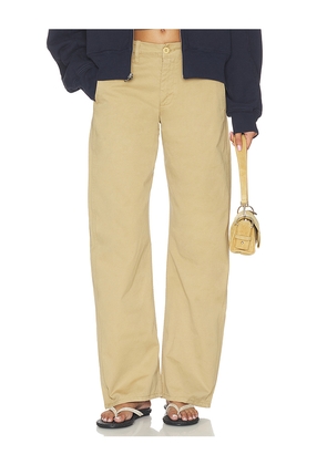 GRLFRND Farren Curve Chino in Tan. Size 23. Also in 24, 25, 26, 27, 28, 29, 30, 31, 32.