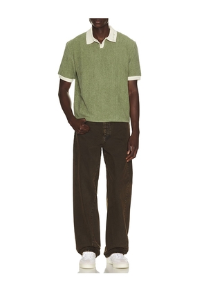 Honor The Gift Pique Colorblock Polo in Green. Size L. Also in S, XXL/2X.