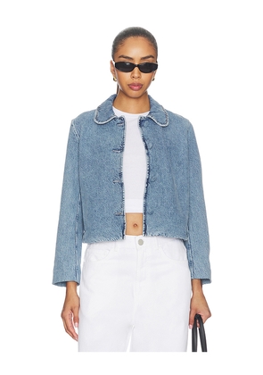 FRAME The Palm Jacket in Blue. Size L. Also in M, S, XS.