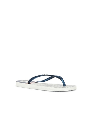 Havaianas Slim Nautical Sandal in Navy. Size 35/36. Also in 37/38, 39/40, 41/42.