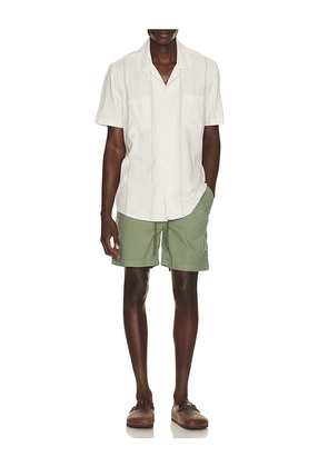 Faherty Essential Drawstring Short in Green. Size L. Also in S, M, XL/1X.
