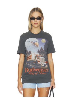 Junk Food Budweiser Semi Tee in Black. Size XS. Also in S, M, L, XL/1X.