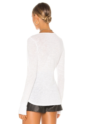 Michael Lauren Tahoe Tee in White. Size L. Also in XS, S, M.