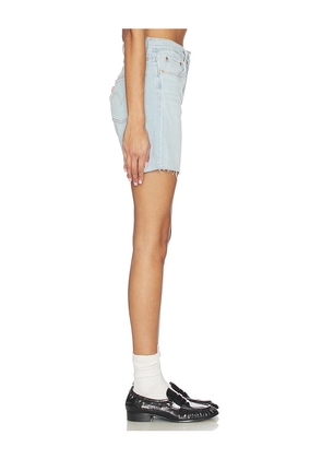 LEVI'S 501 Mid Thigh Short in Blue. Size 24. Also in 26, 25, 27, 28, 29, 30.