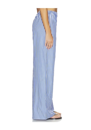 La Ligne Stripe Pant in Blue. Size L. Also in S, XS, M.