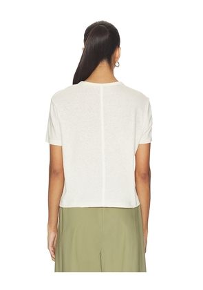 La Ligne Solid Short Sleeve Ronnie Tee in Cream. Size L. Also in S, XXS, XS, M.