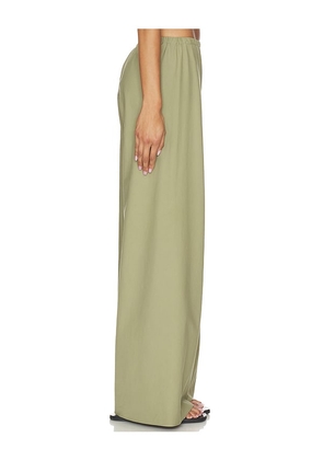 La Ligne Cotton Poplin Colby in Olive. Size L. Also in S, XS, M, XL.