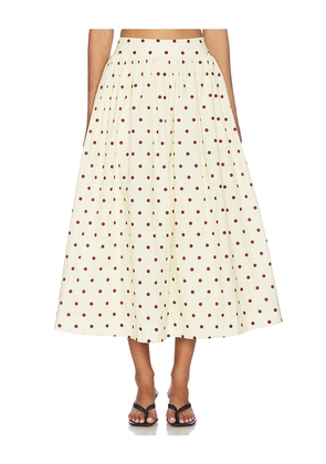 Lovers and Friends Deven Midi Skirt in Yellow. Size L. Also in M, S, XL, XS, XXS.