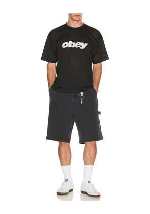 Obey Bigwig Carpenter Denim Shorts in Black. Size 30. Also in 32, 31, 33, 34, 36.