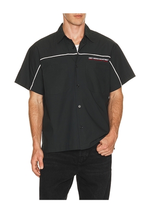 Obey Camber Woven Shirt in Black. Size L. Also in M, S, XL/1X.