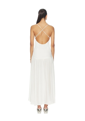 LSPACE Row Maxi Dress in Cream. Size L. Also in S, XS, M, XL.