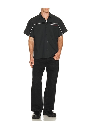 Obey Camber Woven Shirt in Black. Size L. Also in M, S, XL/1X.