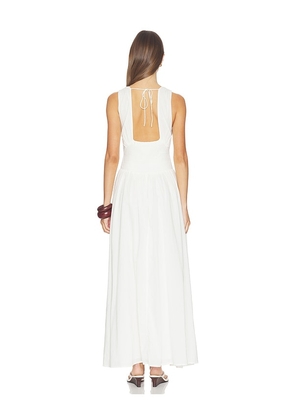 LSPACE Emmaline Maxi Dress in White. Size L. Also in S, XS, M, XL.