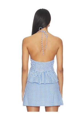 LSPACE April Top in Blue. Size L. Also in S, XS, M, XL.