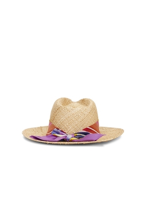 Missoni Straw Hat in Natural & Multi in Beige.