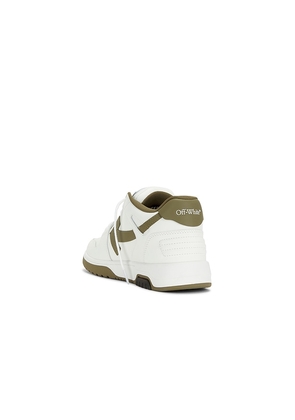 OFF-WHITE Out Of Office Calf Leather Sneaker in White. Size 41. Also in 43, 44, 45, 46.