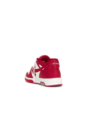OFF-WHITE Out Of Office Calf Leather Sneaker in White. Size 41. Also in 42, 43, 45, 46.