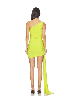 Norma Kamali Pickleball Diana Dress With Bow in Yellow. Size L. Also in XS, XXS, S, M, XL.