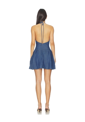 Lovers and Friends Kennet Mini Dress in Blue. Size L. Also in XS, XXS, S, M, XL.