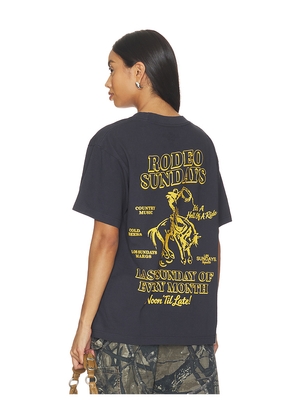 Los Sundays The Rodeo Sundays Tee in Navy. Size S. Also in M, XL/1X, L.
