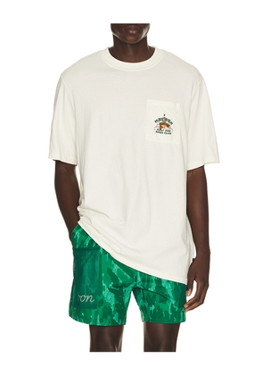 Malbon x Golf & Bass Club Vista Bass Club Tee in White. Size L. Also in S, M, XL/1X.
