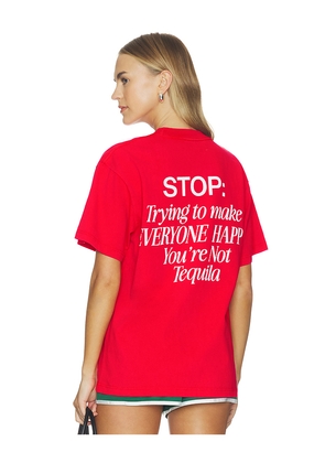 Los Sundays The Happy Tee in Red. Size S. Also in L, M, XL/1X.