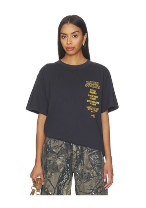 Los Sundays The Rodeo Sundays Tee in Navy. Size S. Also in M, XL/1X, L.