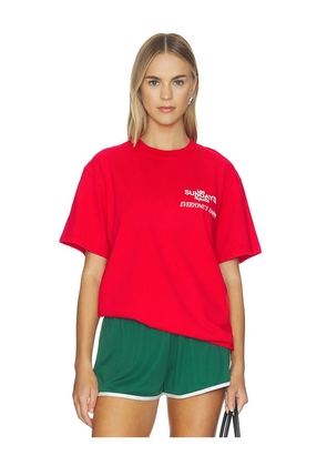 Los Sundays The Happy Tee in Red. Size S. Also in L, M, XL/1X.