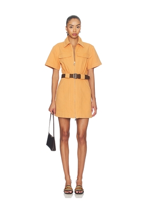 NICHOLAS Embla Mini Dress in Orange. Size 0. Also in 2, 4, 6, 8.